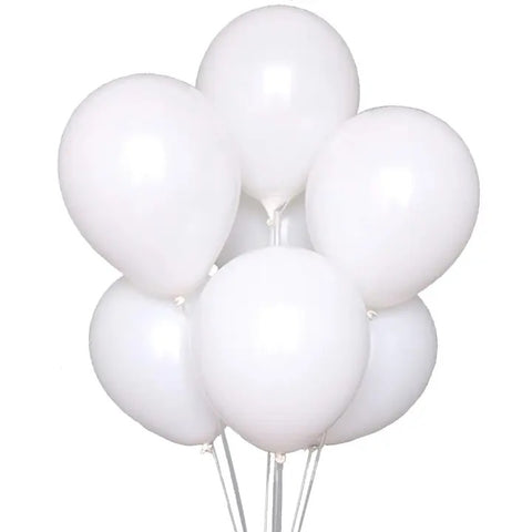 100pc Balloons - 12" White