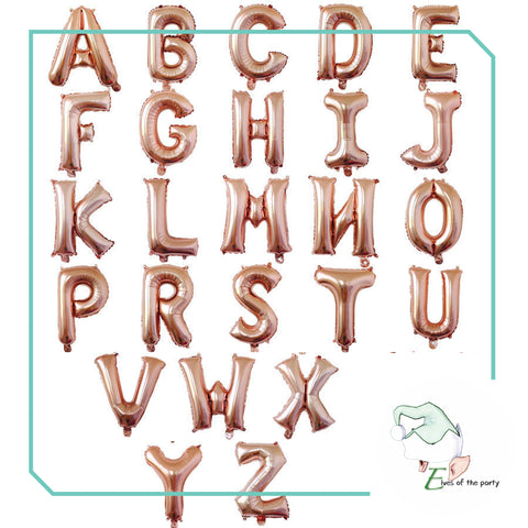 16" Alphabet Foil Balloons (Letter O to Z)