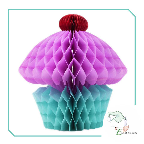 3D Paper Lantern : Cupcake Honeycomb