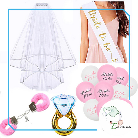 Bride To Be / Bridal Shower / Bachelorette Party Props, Balloons and Cake Topper