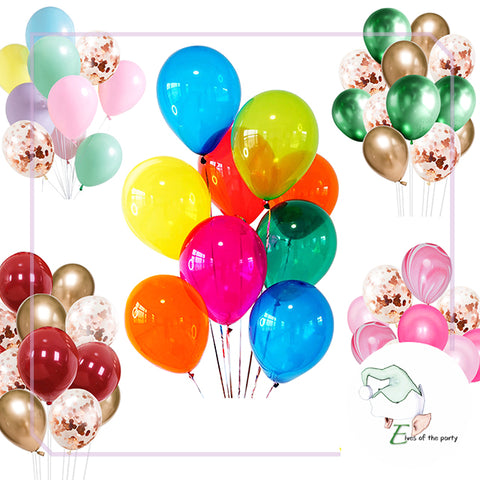 Mix Party Balloon Bouquet Set with Confetti