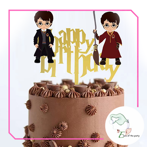 Acrylic Cake Topper : Happy Birthday (Harry Potter)