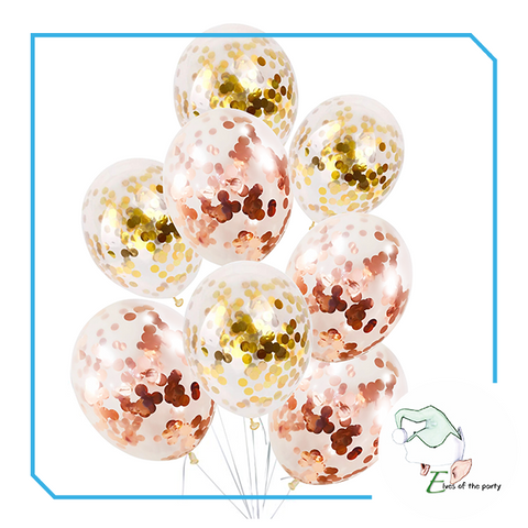 12" Confetti Balloons (5pcs)
