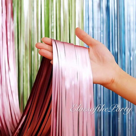 Tinsel Metallic Foil Fringe Curtain