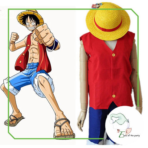 One Piece Anime: Monkey D. "Straw Hat" Luffy Costume