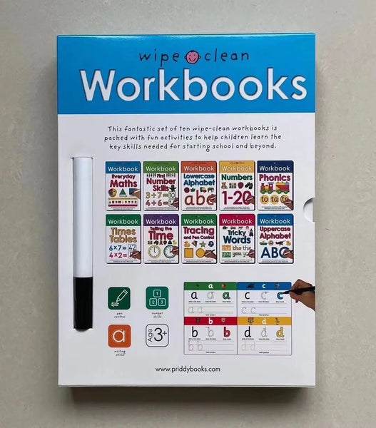 [Book] Wipe Clean Kids Educational Workbook 10pk