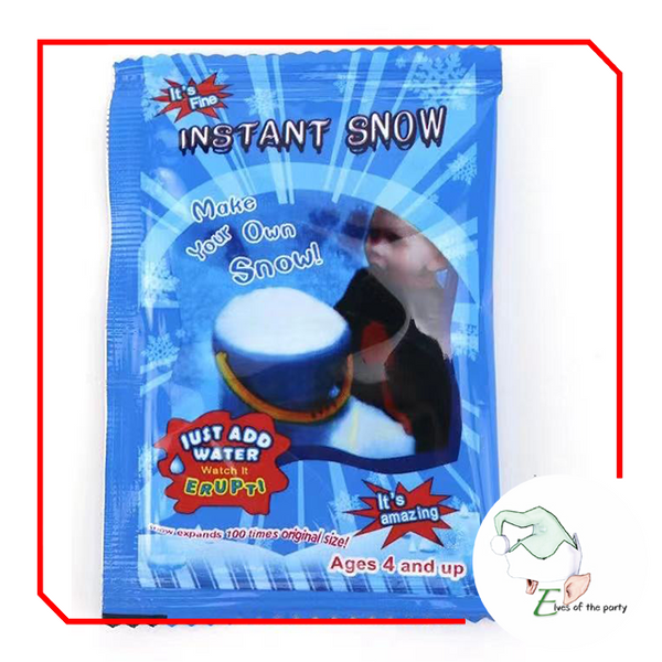 Christmas Decoration : Instant Faux Snow for Christmas Decor or Science experiments