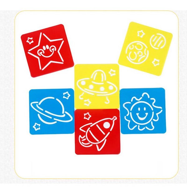 Plastic Drawing Painting Stencil Templates for Kids Crafts School Art Projects