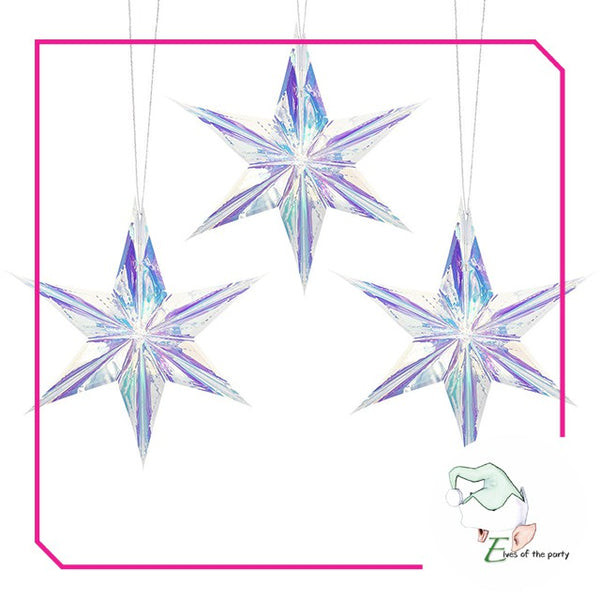 Christmas Decoration : Iridescent Christmas Star Lantern